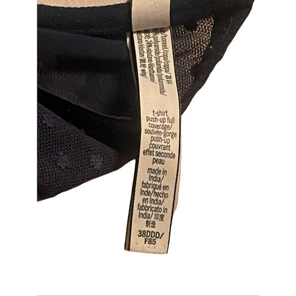 Victoria's Secret Womens Navy Blue T-Shirt Push-Up Full Coverage Bra Size 38DDD - Picture 11 of 16